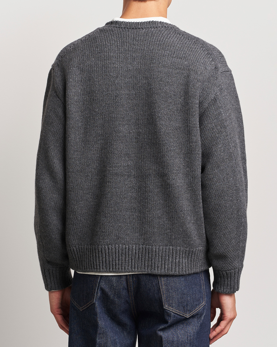 Homme | Pulls Et Tricots | Auralee | Soft Wool Cord Pullover Charcoal