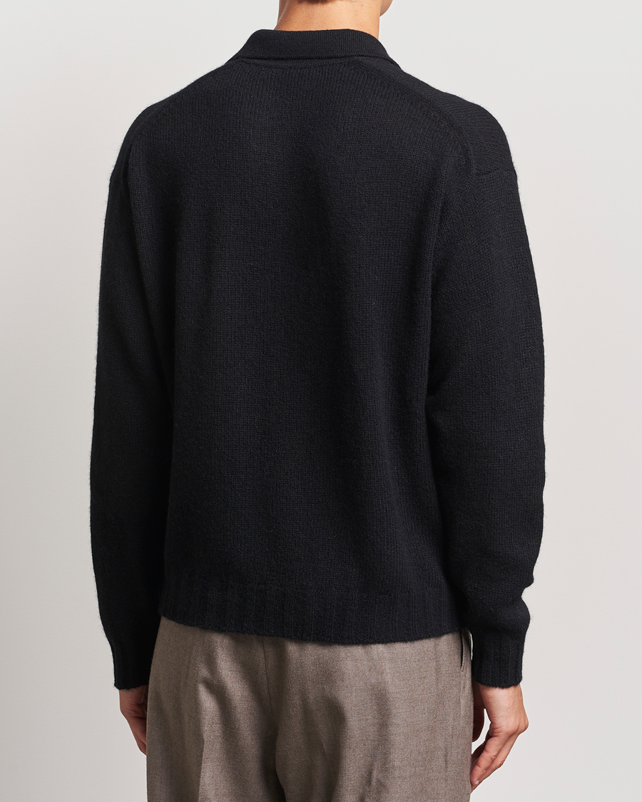 Homme | Pulls Et Tricots | Auralee | Shetland Wool/Cashmere Cardigan Black