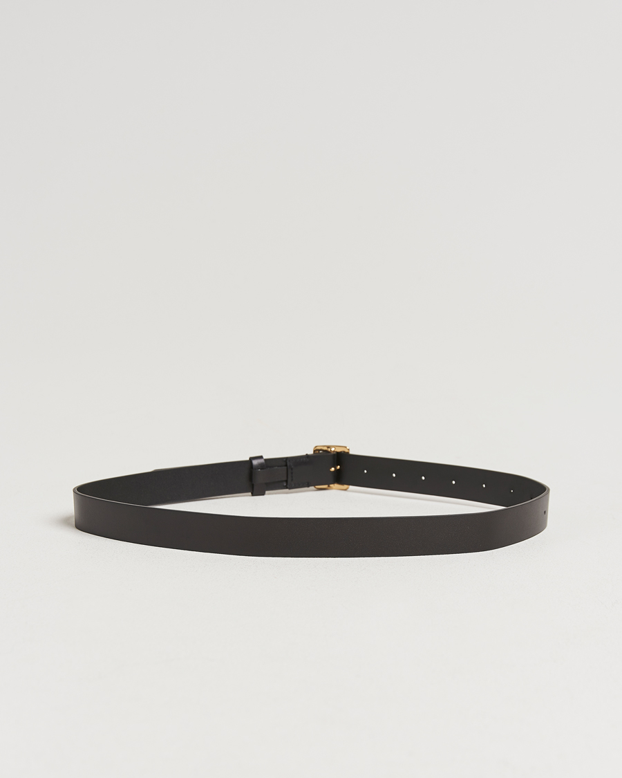 Homme | Auralee Leather Square Buckle Belt Black | Auralee | Leather Square Buckle Belt Black