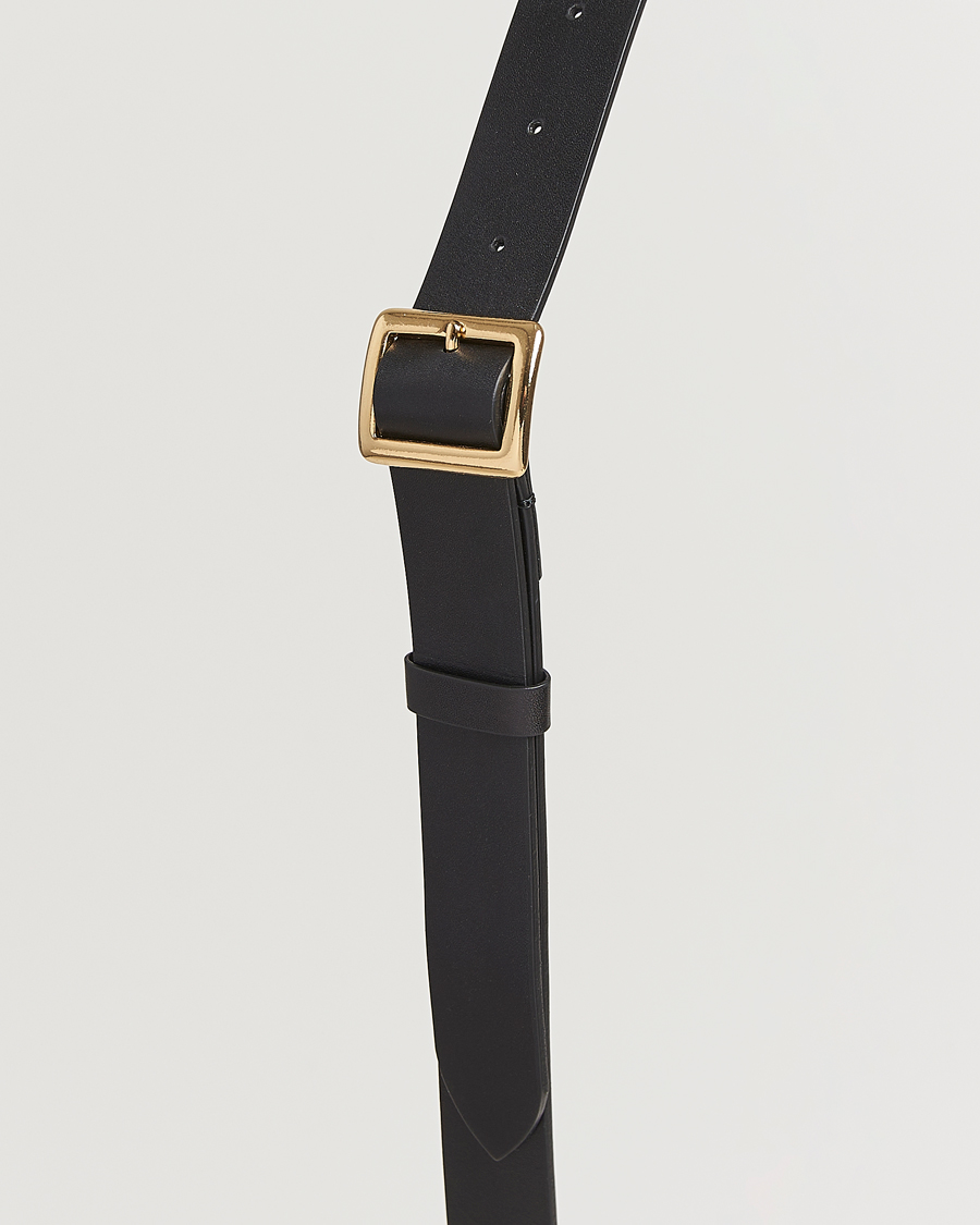 Homme | Auralee Leather Square Buckle Belt Black | Auralee | Leather Square Buckle Belt Black