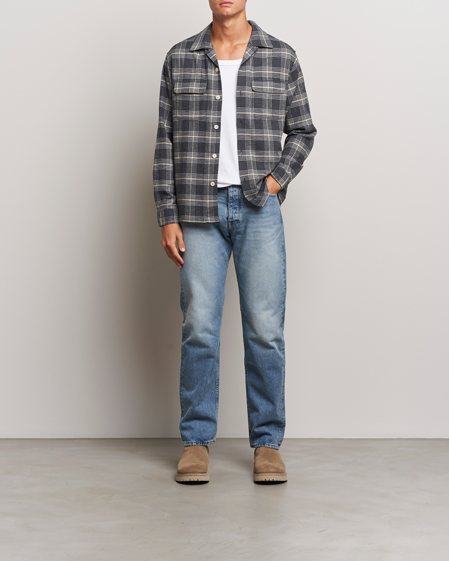Homme | Chemises | Sunflower | Flannel Pocket Shirt Grey Check