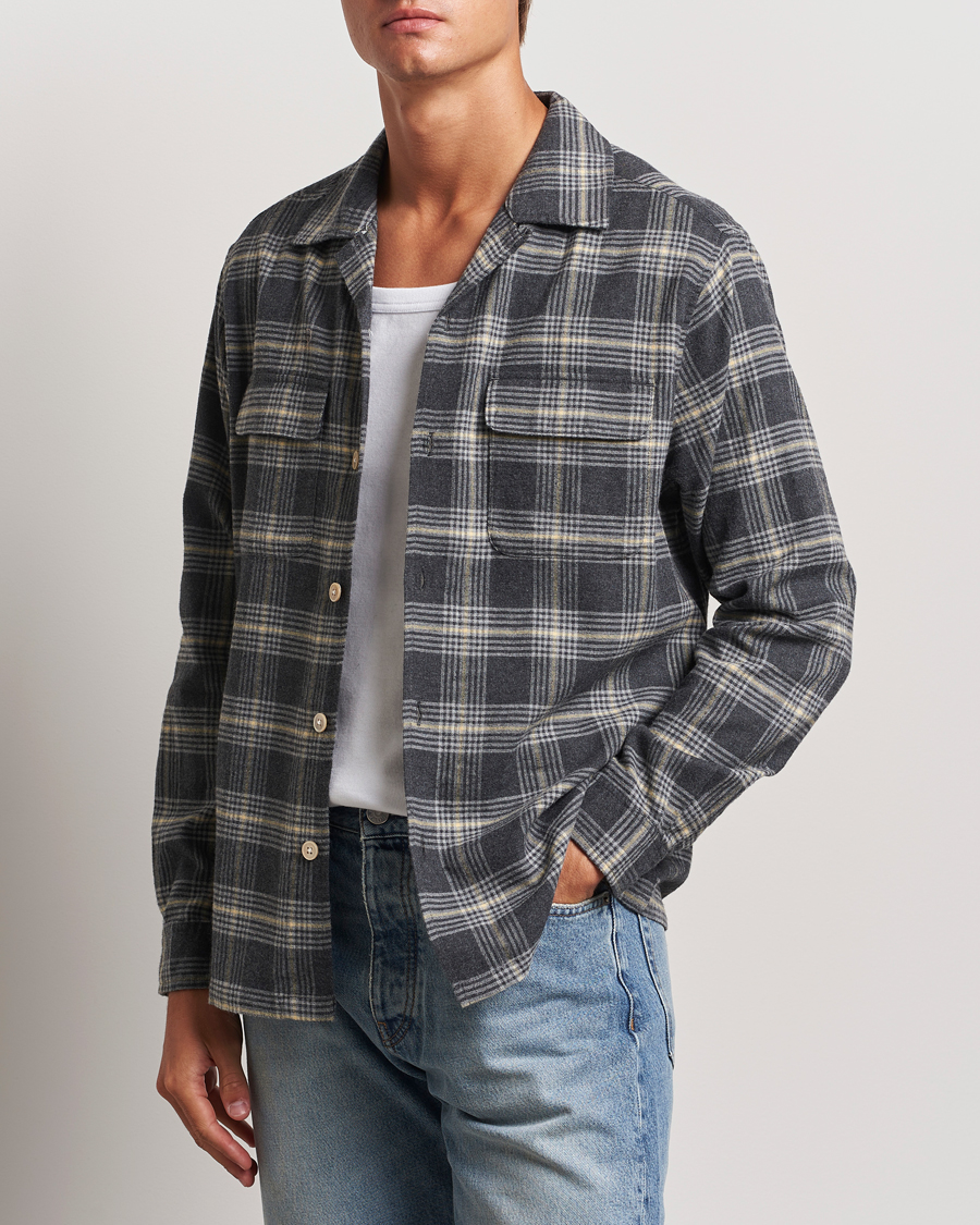 Homme | Chemises | Sunflower | Flannel Pocket Shirt Grey Check