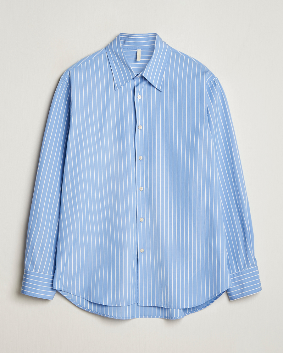 Homme | Chemises | Sunflower | Base Shirt Light Blue Stripe