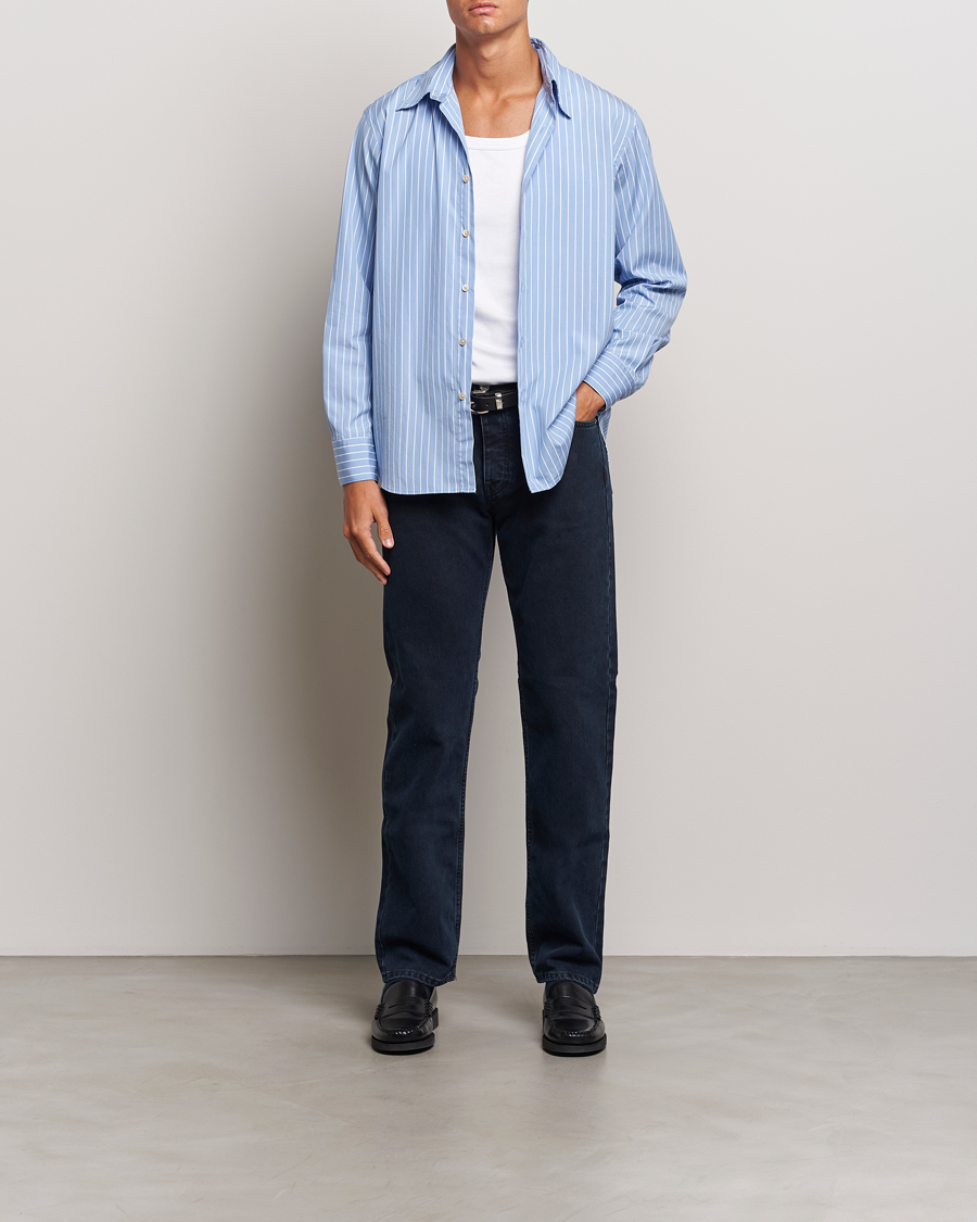 Homme | Chemises | Sunflower | Base Shirt Light Blue Stripe