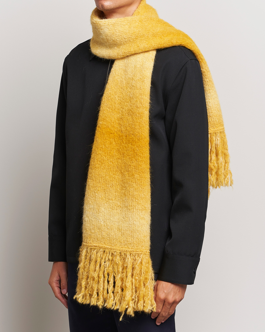 Homme | Sunflower Ombre Wool Scarf Yellow | Sunflower | Ombre Wool Scarf Yellow