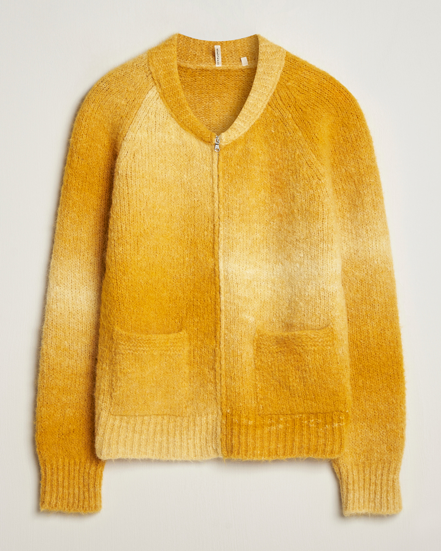 Homme | Pulls Et Tricots | Sunflower | Ombre Zip Cardigan Yellow
