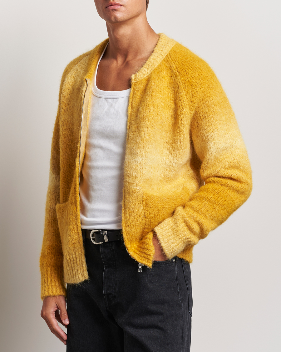 Homme | Pulls Et Tricots | Sunflower | Ombre Zip Cardigan Yellow