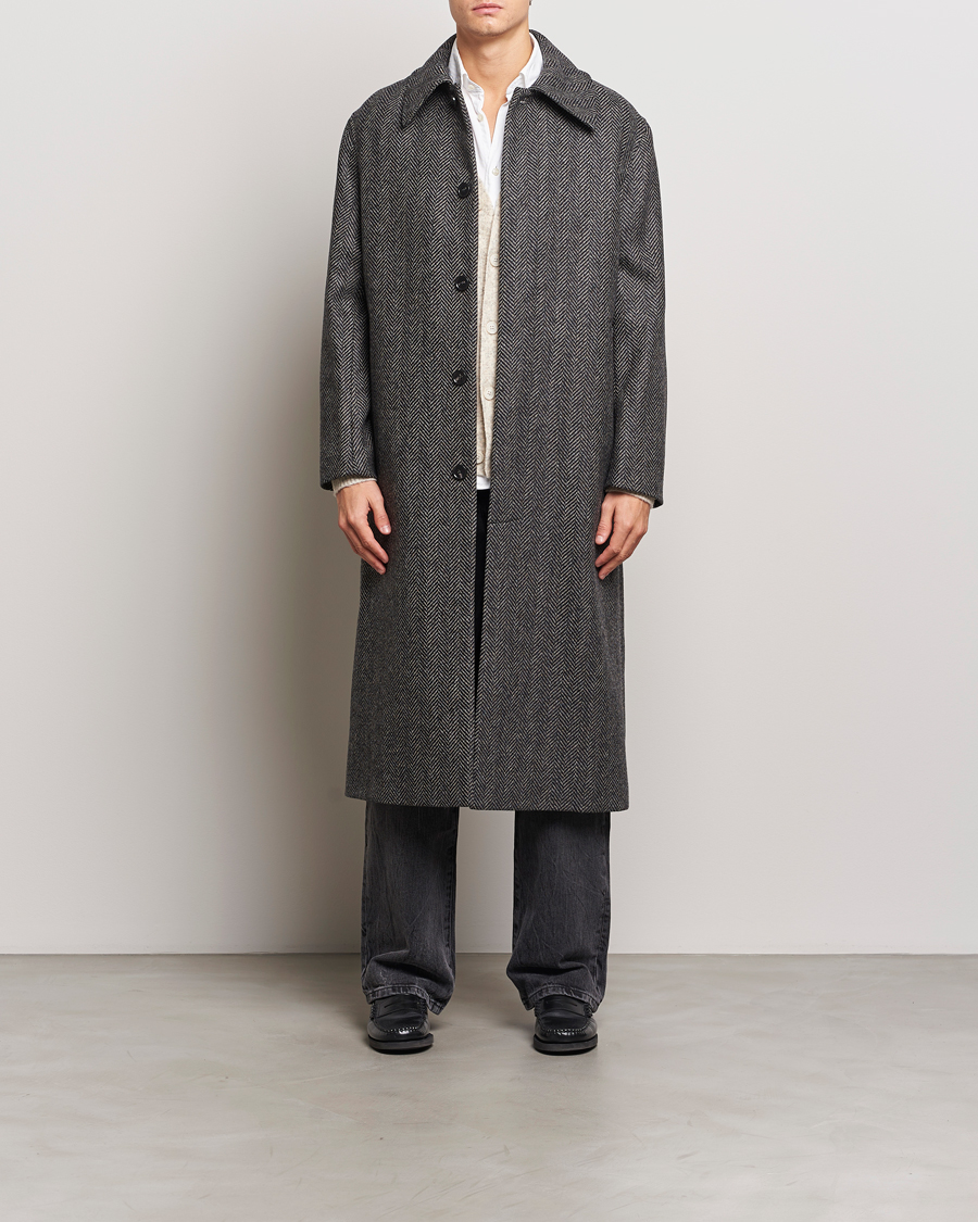 Homme | Manteaux Et Vestes | Sunflower | Herringbone Wool Coat Antracite