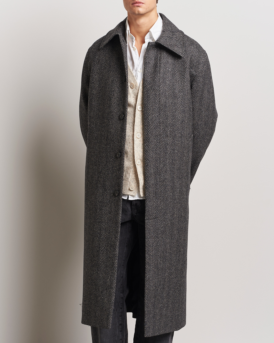 Homme | Manteaux Et Vestes | Sunflower | Herringbone Wool Coat Antracite