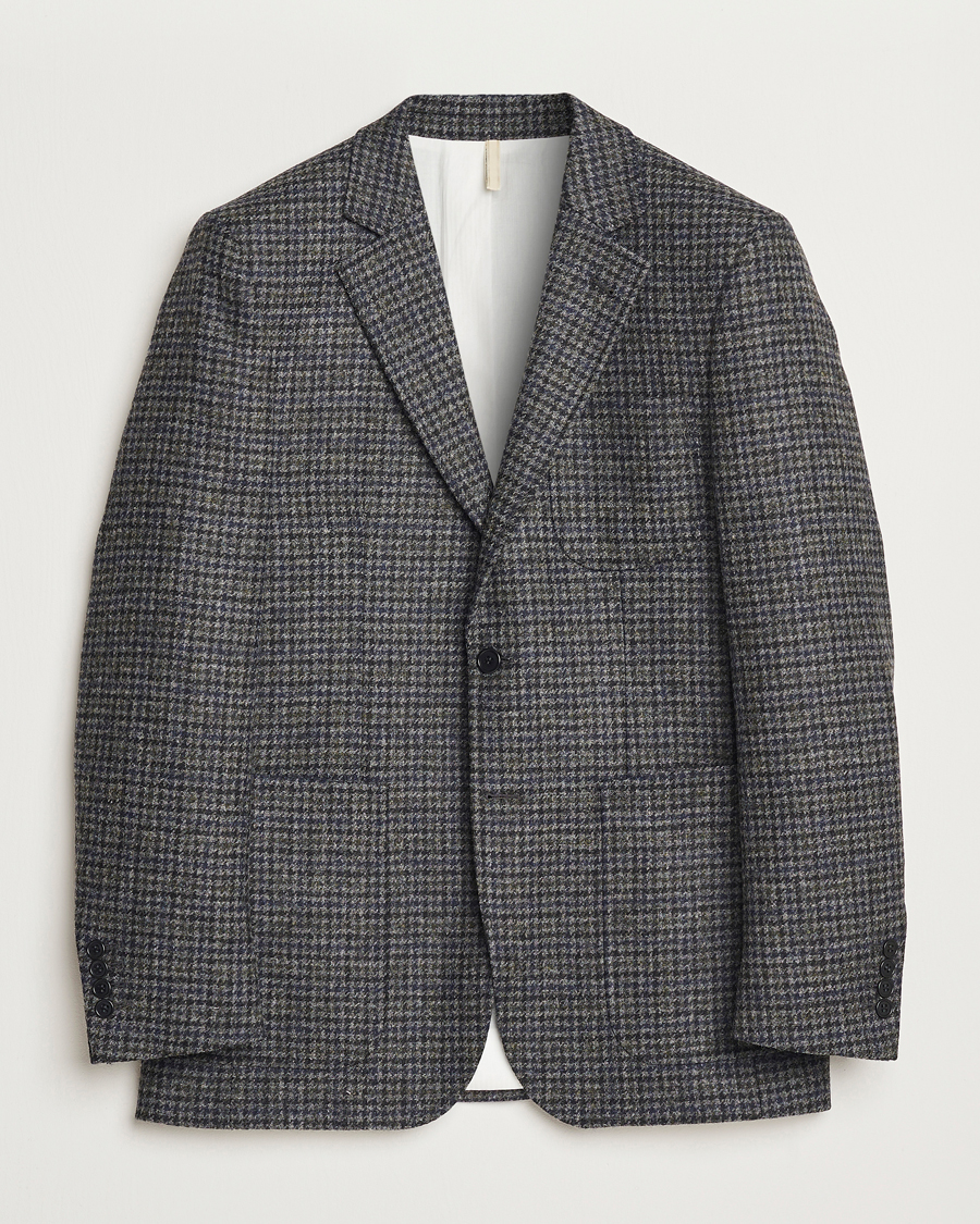 Homme | Blazers | Sunflower | Tweed Blazer Grey Check