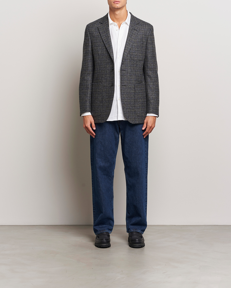Homme | Blazers | Sunflower | Tweed Blazer Grey Check