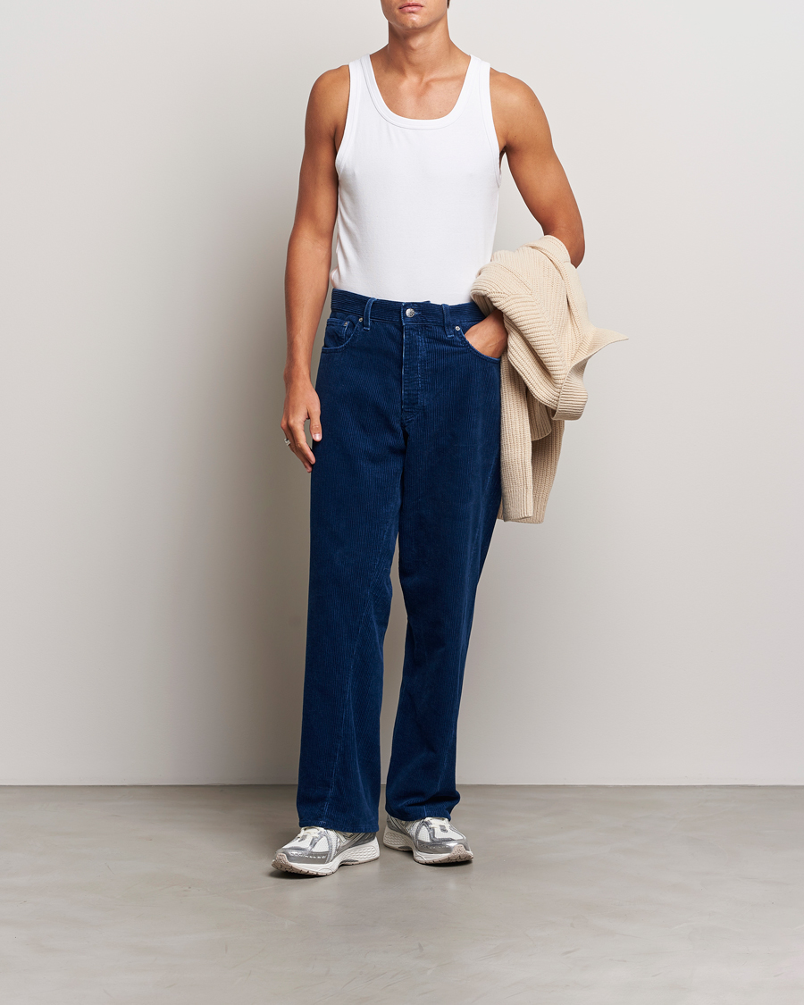 Homme | Pantalons | Sunflower | Wide Twist Corduroy Pants Indigo