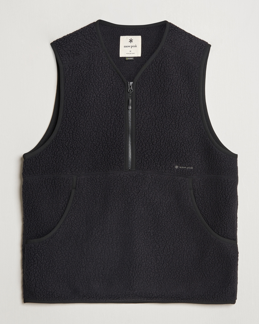Homme | Gilets | Snow Peak | Thermal Boa Fleece Vest Black