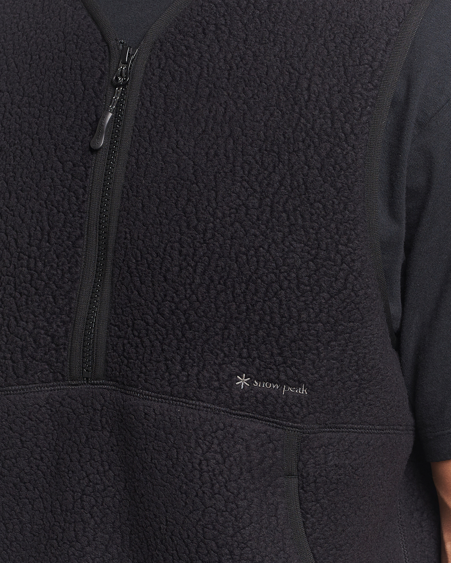 Homme | Gilets | Snow Peak | Thermal Boa Fleece Vest Black