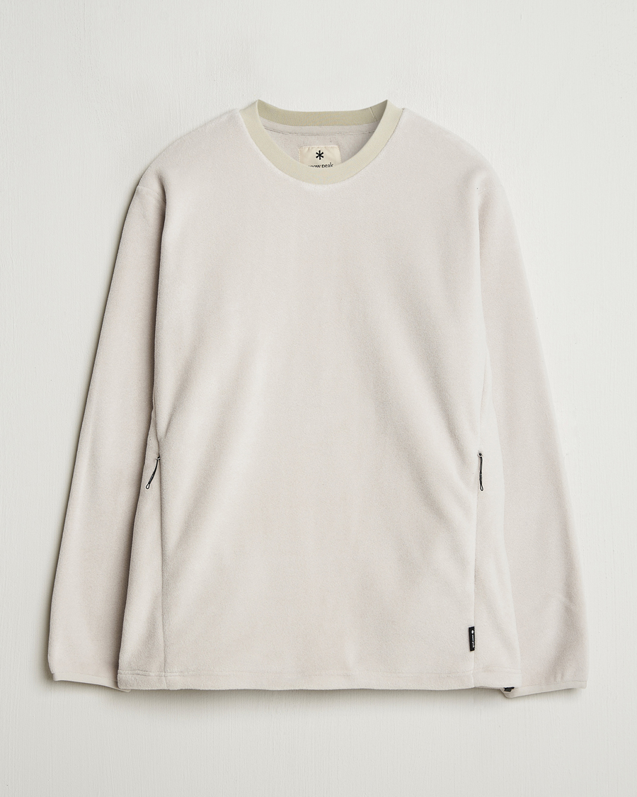 Homme | Pulls Et Tricots | Snow Peak | Double Face Fleece Pullover Ivory