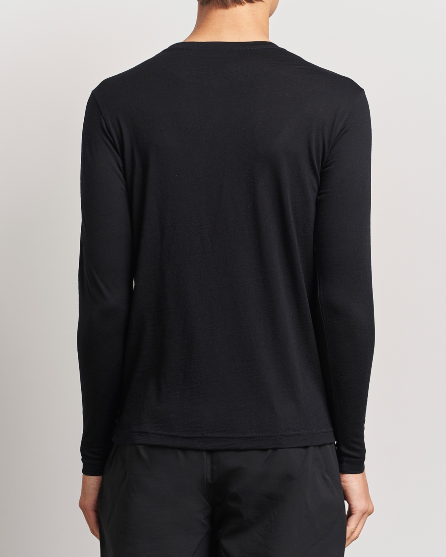 Homme | Pulls Et Tricots | Snow Peak | Merino Wool Long Sleeve T-Shirt Black