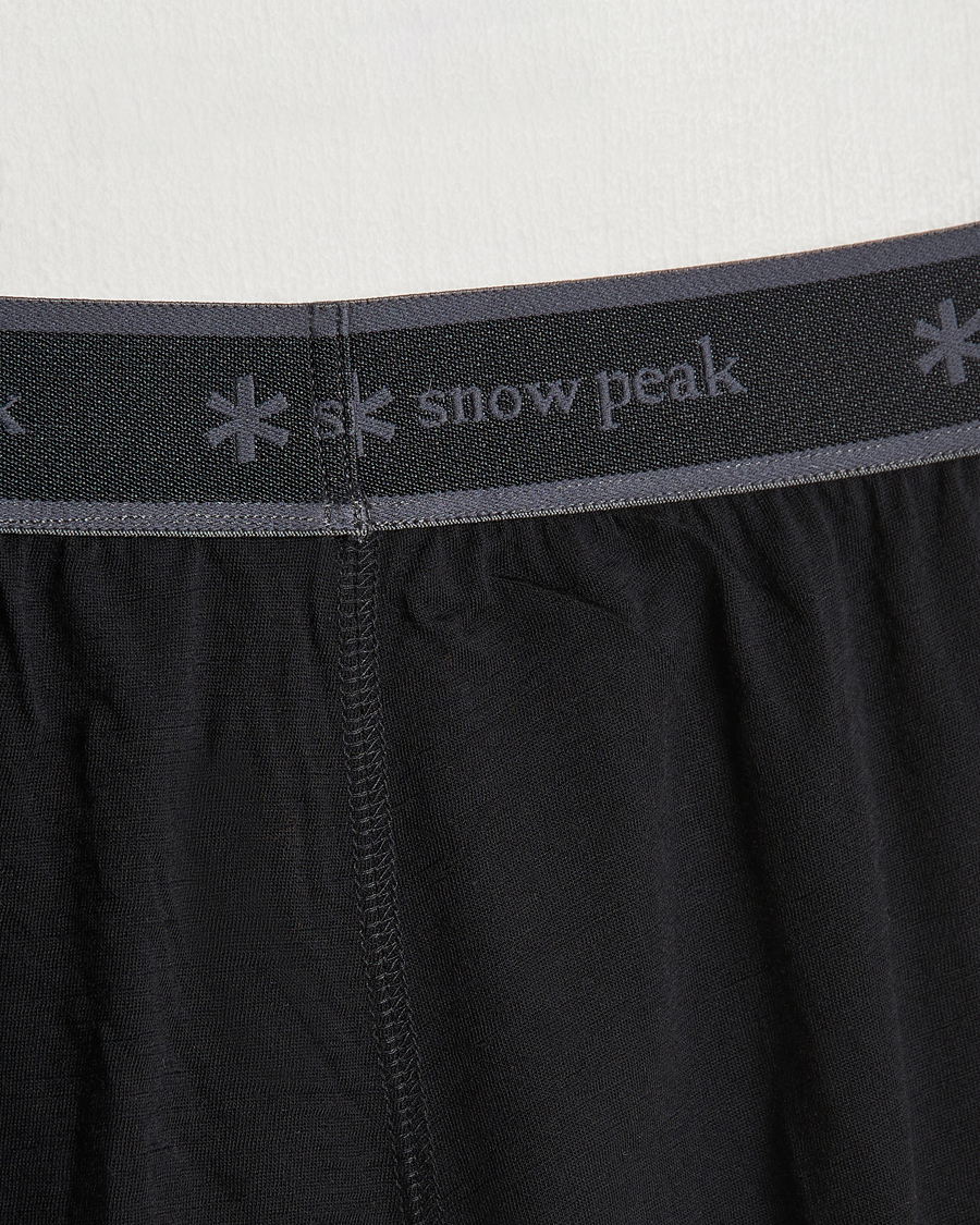 Homme | Pantalons | Snow Peak | Merino Wool Tights Black