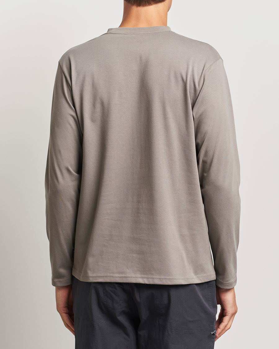Homme | T-shirts | Snow Peak | Onepoint Long Sleeve T-Shirt Greige
