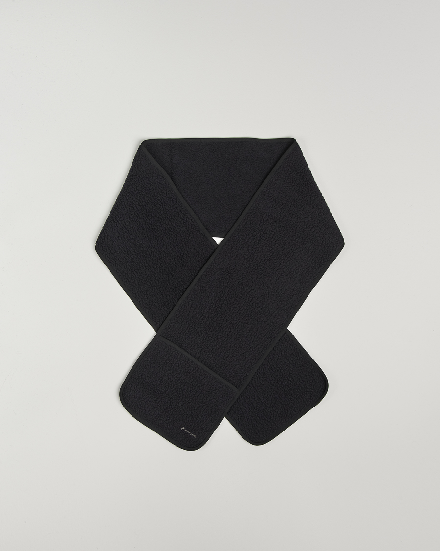 Homme | Snow Peak Thermal Boa Fleece Scarf Black | Snow Peak | Thermal Boa Fleece Scarf Black