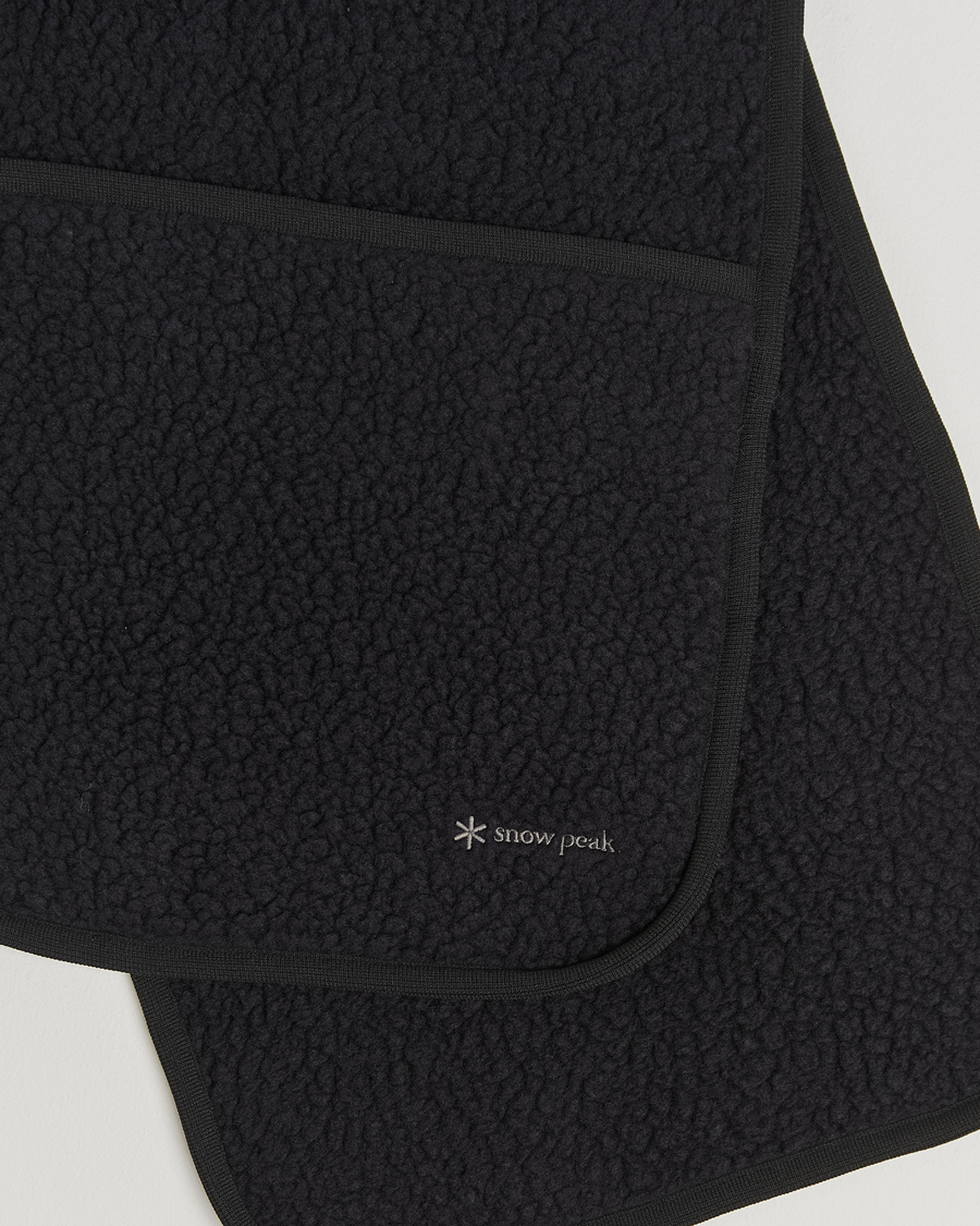 Homme | Snow Peak Thermal Boa Fleece Scarf Black | Snow Peak | Thermal Boa Fleece Scarf Black