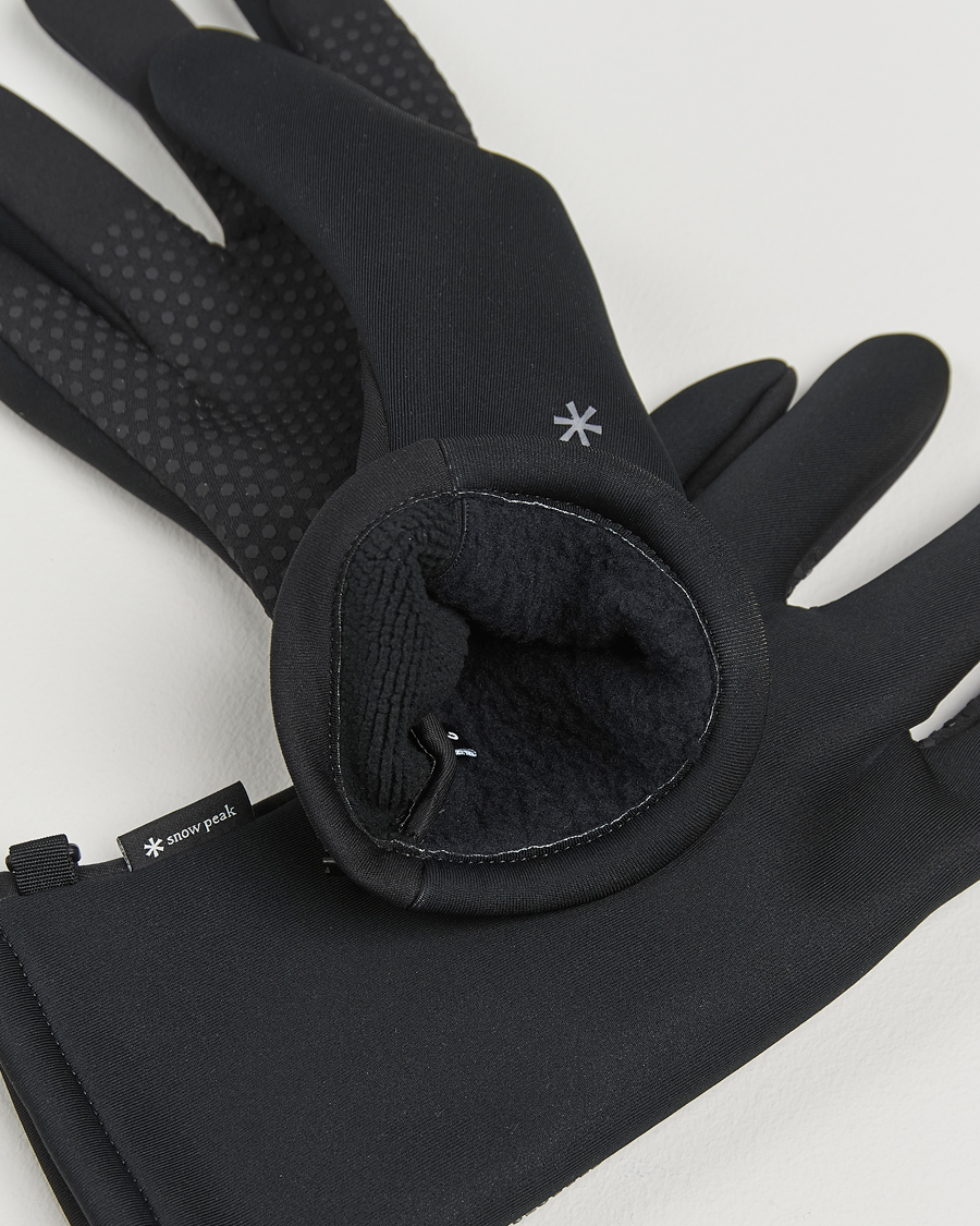 Homme | Snow Peak GORE Windstopper Gloves Black | Snow Peak | GORE Windstopper Gloves Black