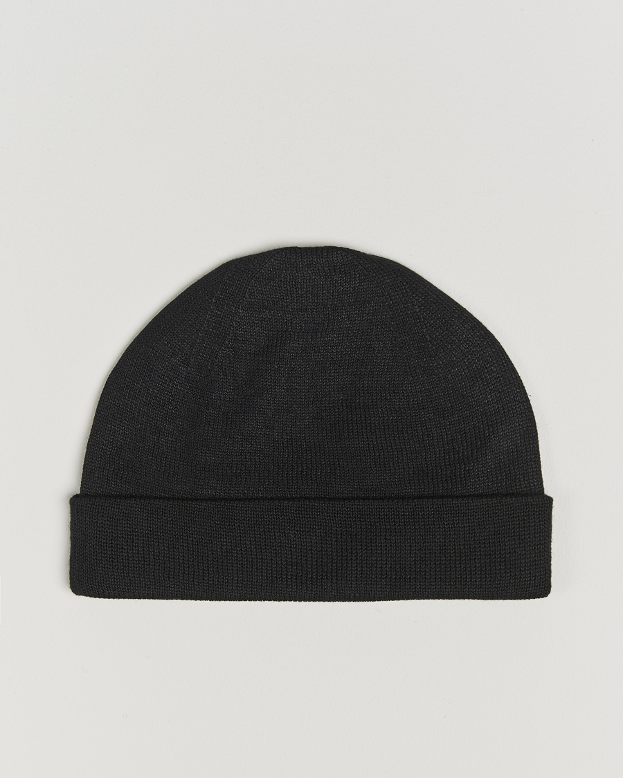 Homme | Snow Peak Flat Knit Cap Black | Snow Peak | Flat Knit Cap Black