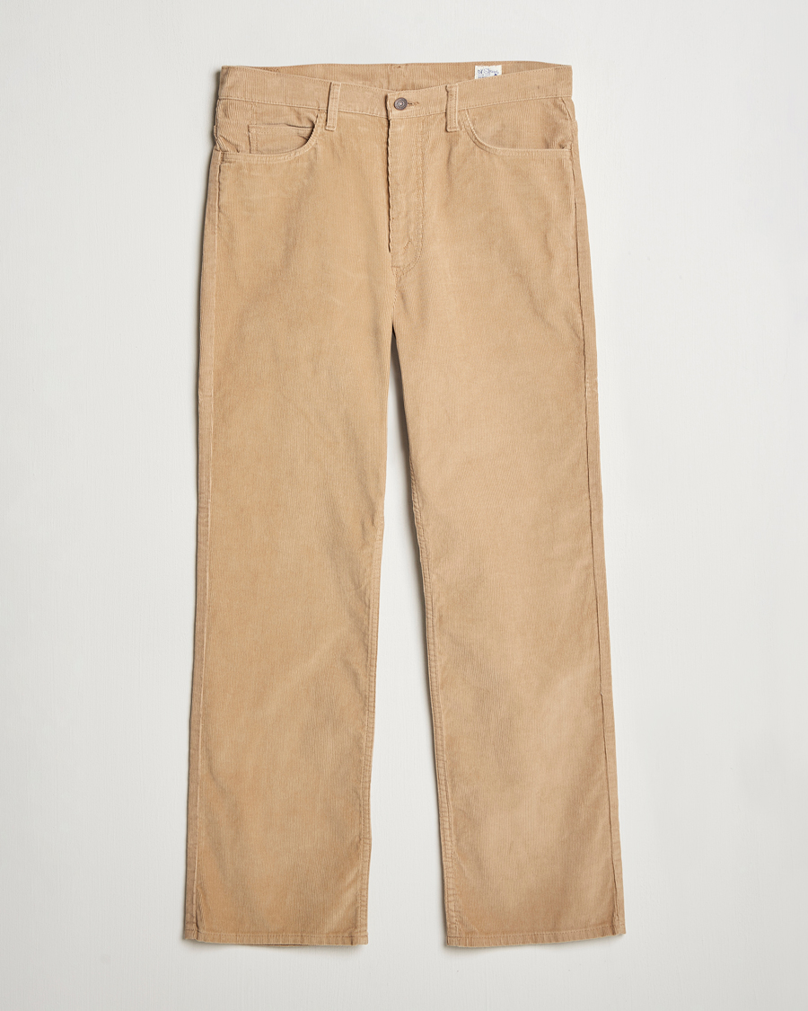 Homme | Pantalons | orSlow | Shoe Cut Corduroy Pants Beige