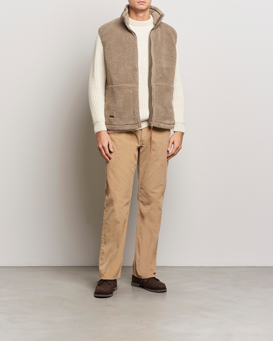 Homme | Pantalons | orSlow | Shoe Cut Corduroy Pants Beige