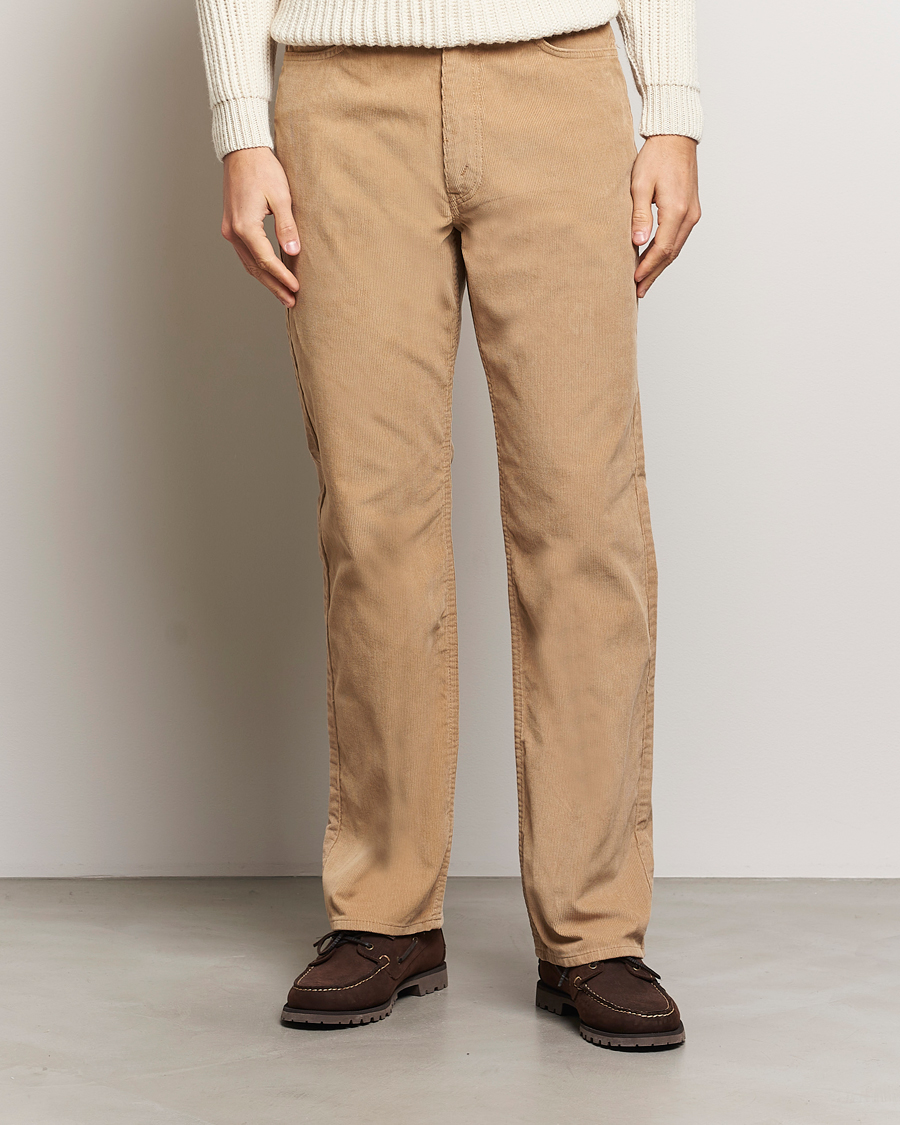 Homme | Pantalons | orSlow | Shoe Cut Corduroy Pants Beige