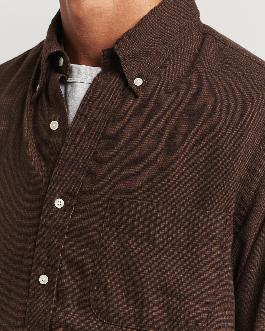 Homme | Chemises | orSlow | Button Down Shirt Burgundy