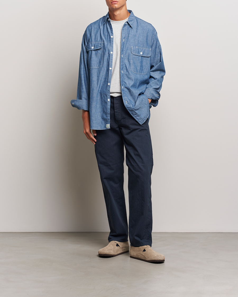 Homme | Chemises | orSlow | Chambray Work Shirt Blue