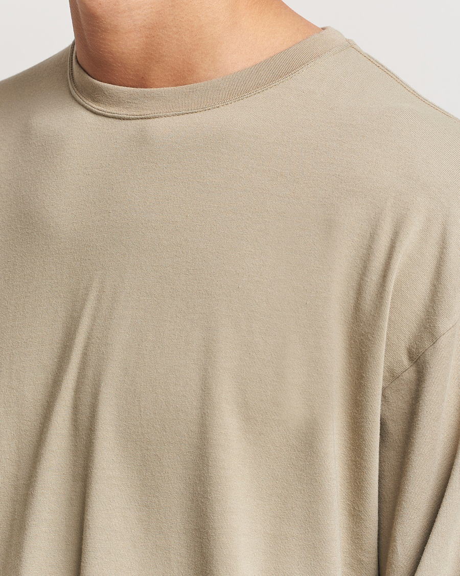 Homme | T-shirts | orSlow | Relax Fit Long Sleeve T-Shirt Olive Drab