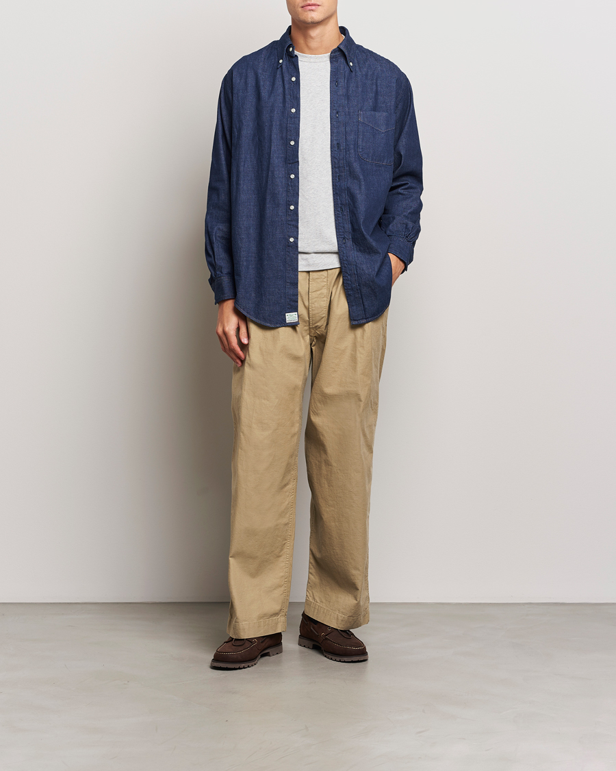 Homme | Chemises | orSlow | Denim Button Down Shirt One Wash