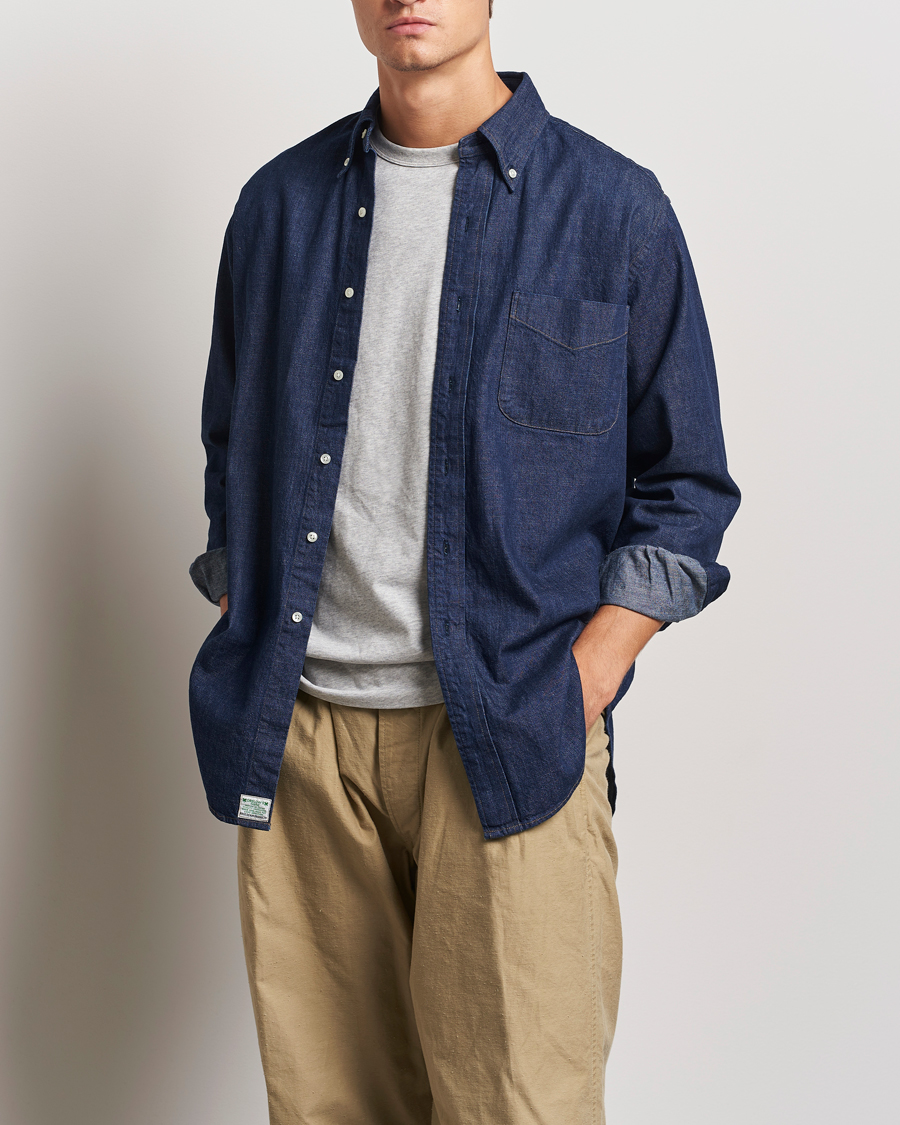 Homme | Chemises | orSlow | Denim Button Down Shirt One Wash