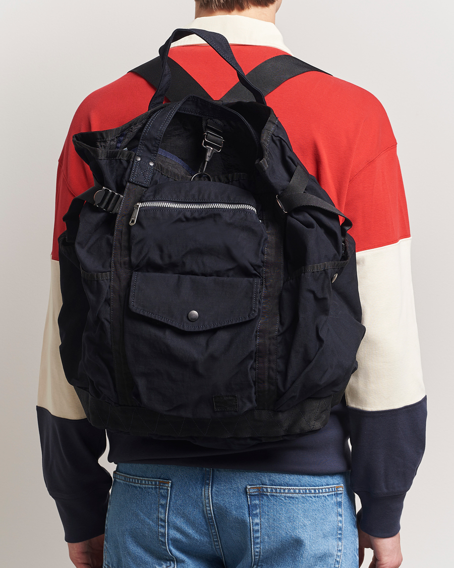 Homme | Porter-Yoshida & Co. Crag 2Way Rucksack Navy | Porter-Yoshida & Co. | Crag 2Way Rucksack Navy