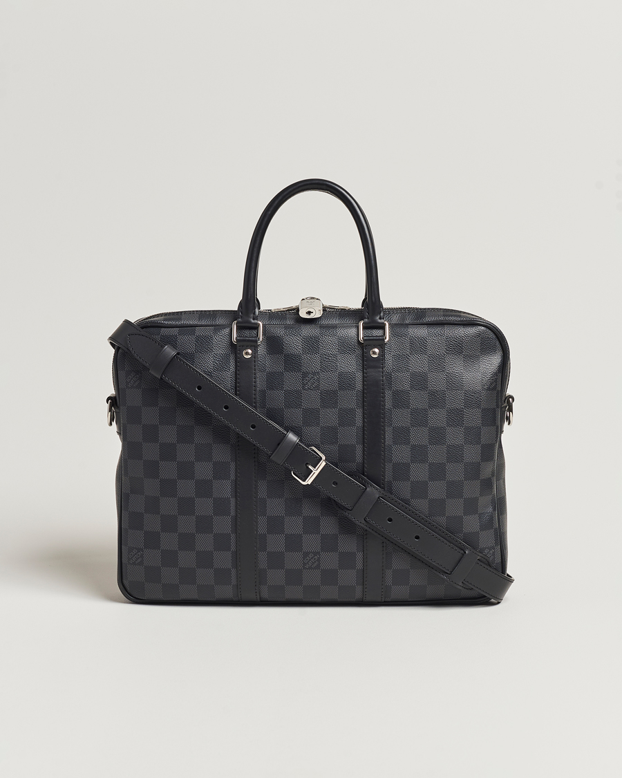 Homme | Louis Vuitton Pre-Owned Porte-Documents Voyage Briefcase Damier Graphite | Louis Vuitton Pre-Owned | Porte-Documents Voyage Briefcase Damier Graphite