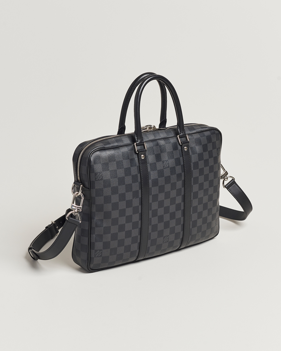 Homme | Louis Vuitton Pre-Owned Porte-Documents Voyage Briefcase Damier Graphite | Louis Vuitton Pre-Owned | Porte-Documents Voyage Briefcase Damier Graphite