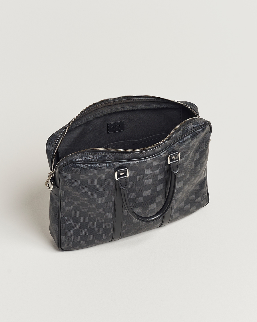 Homme | Louis Vuitton Pre-Owned Porte-Documents Voyage Briefcase Damier Graphite | Louis Vuitton Pre-Owned | Porte-Documents Voyage Briefcase Damier Graphite