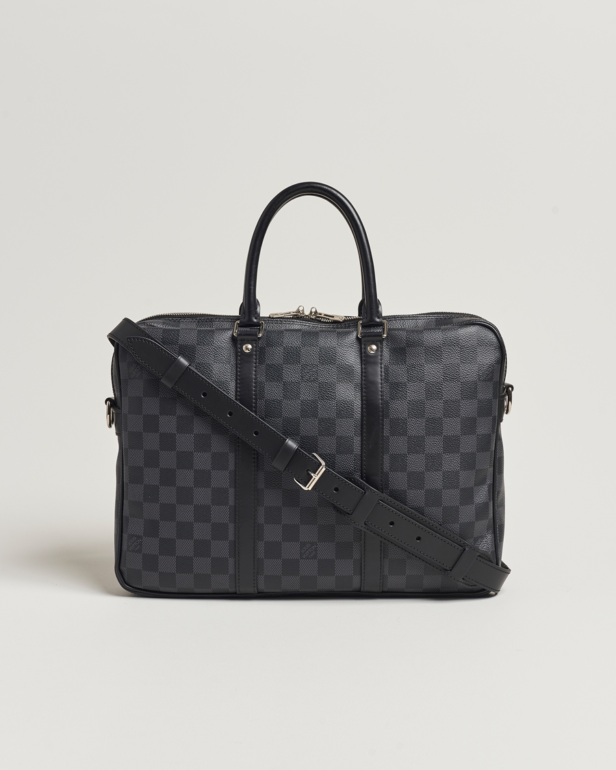 Homme | Louis Vuitton Pre-Owned Porte-Documents Voyage Briefcase Damier Graphite | Louis Vuitton Pre-Owned | Porte-Documents Voyage Briefcase Damier Graphite