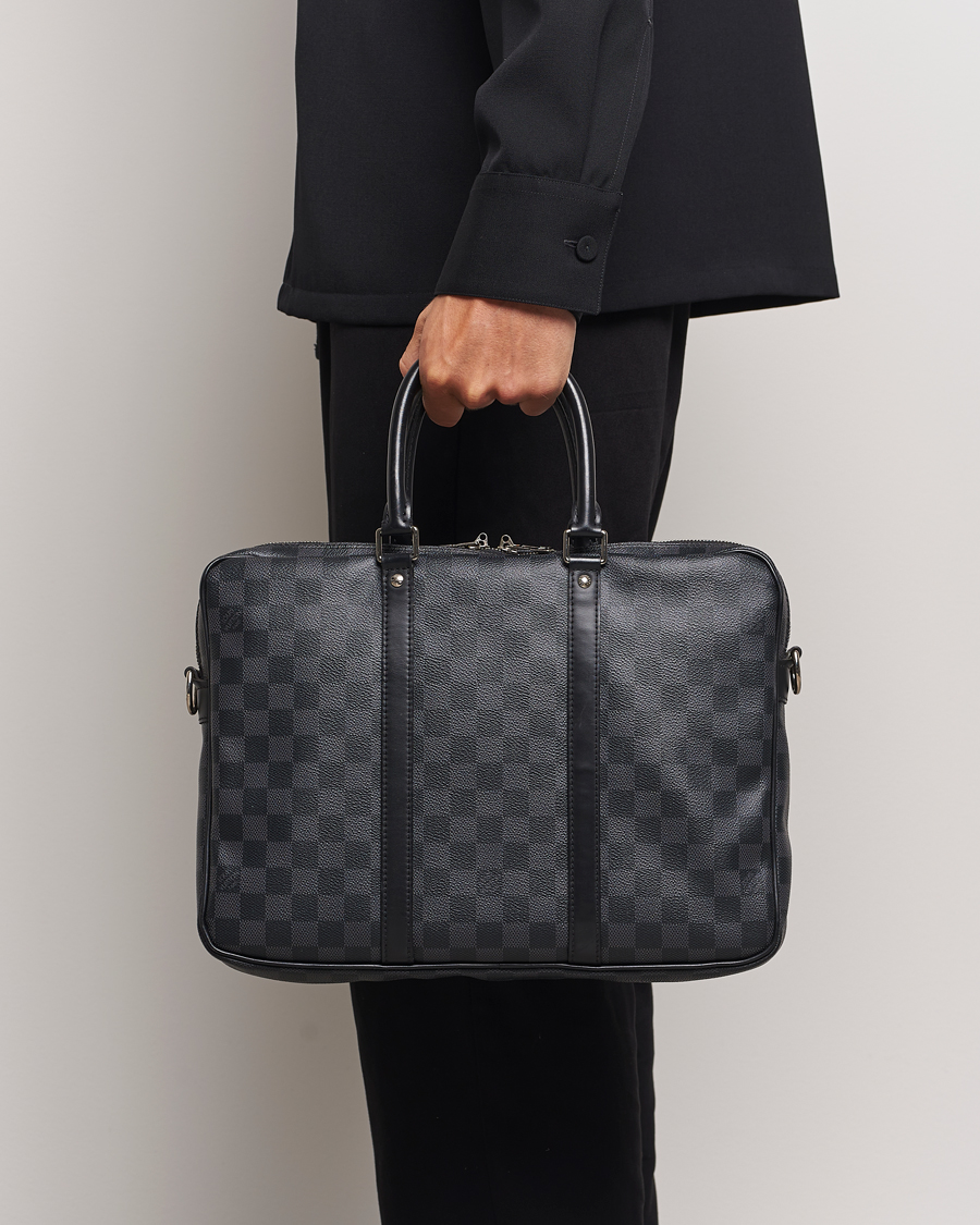 Homme | Louis Vuitton Pre-Owned Porte-Documents Voyage Briefcase Damier Graphite | Louis Vuitton Pre-Owned | Porte-Documents Voyage Briefcase Damier Graphite