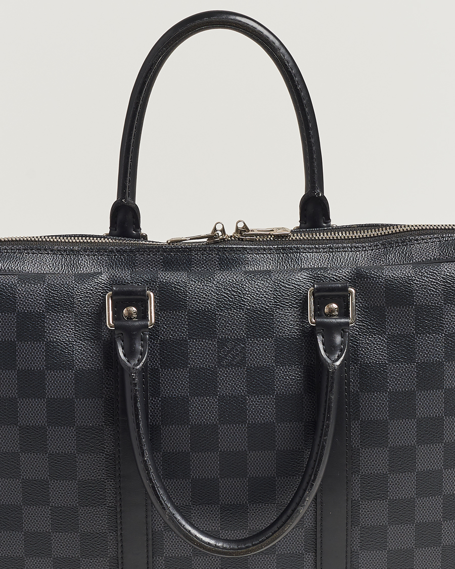 Homme | Louis Vuitton Pre-Owned Porte-Documents Voyage Briefcase Damier Graphite | Louis Vuitton Pre-Owned | Porte-Documents Voyage Briefcase Damier Graphite