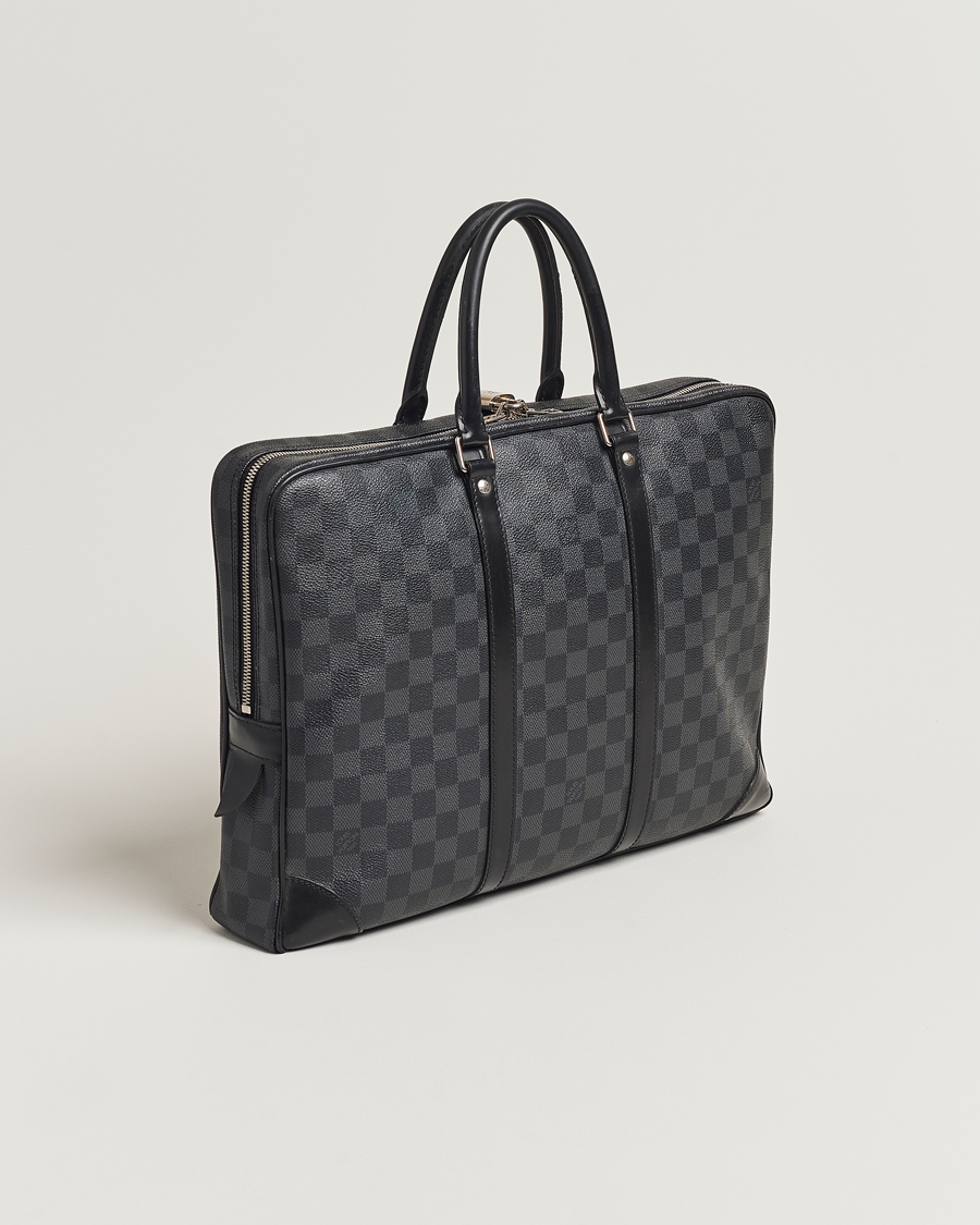 Homme | Louis Vuitton Pre-Owned Porte-Documents Voyage Briefcase Damier Graphite | Louis Vuitton Pre-Owned | Porte-Documents Voyage Briefcase Damier Graphite