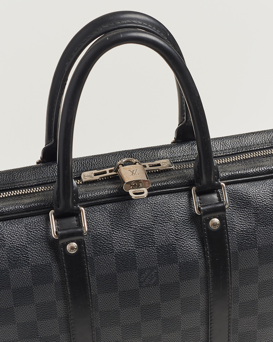 Homme | Louis Vuitton Pre-Owned Porte-Documents Voyage Briefcase Damier Graphite | Louis Vuitton Pre-Owned | Porte-Documents Voyage Briefcase Damier Graphite
