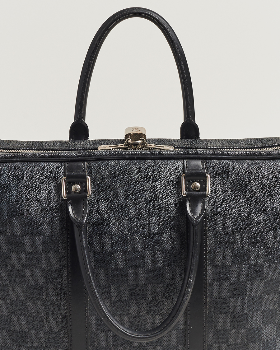 Homme | Louis Vuitton Pre-Owned Porte-Documents Voyage Briefcase Damier Graphite | Louis Vuitton Pre-Owned | Porte-Documents Voyage Briefcase Damier Graphite
