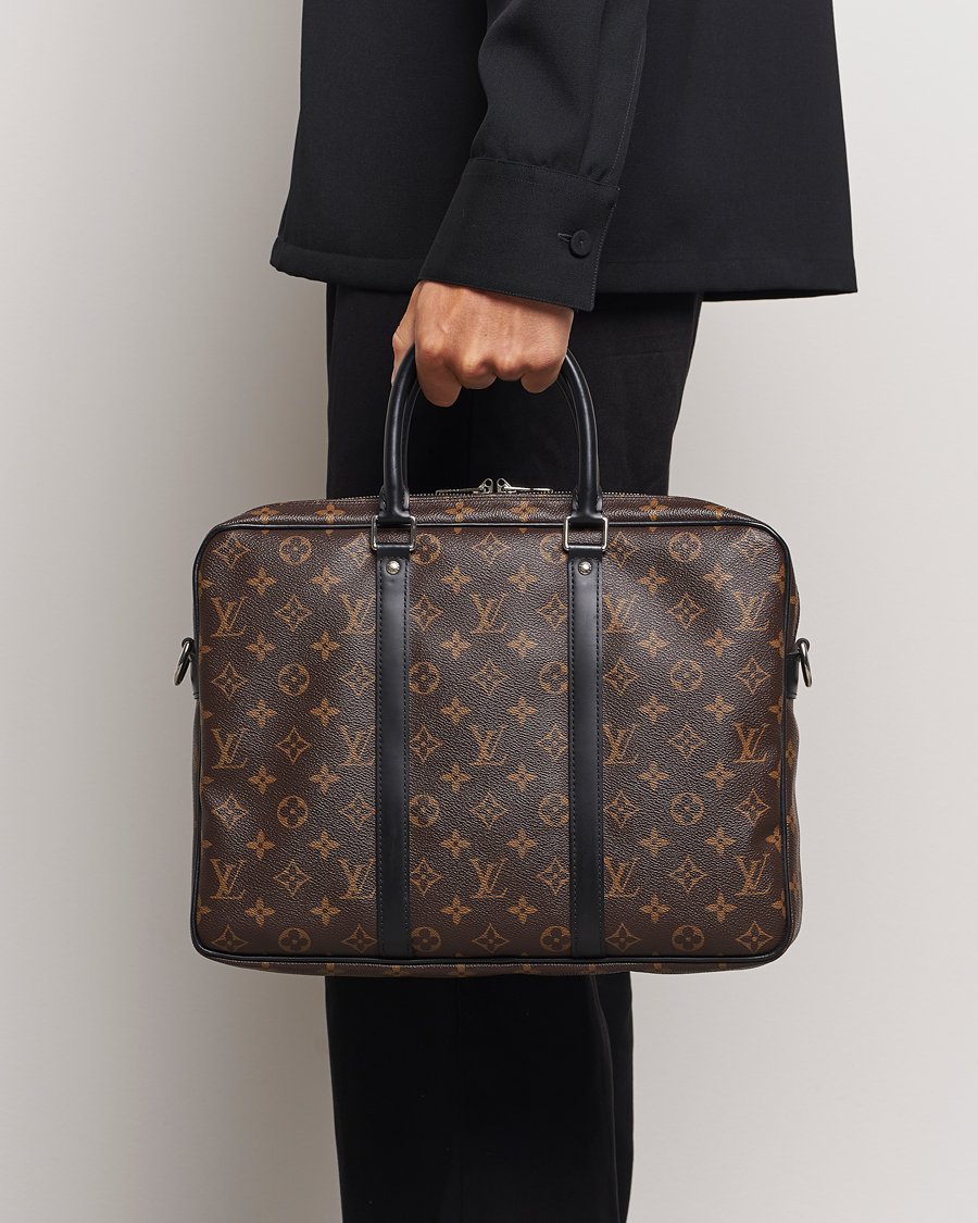 Homme | Louis Vuitton Pre-Owned Porte-Documents Voyage Briefcase Monogram | Louis Vuitton Pre-Owned | Porte-Documents Voyage Briefcase Monogram