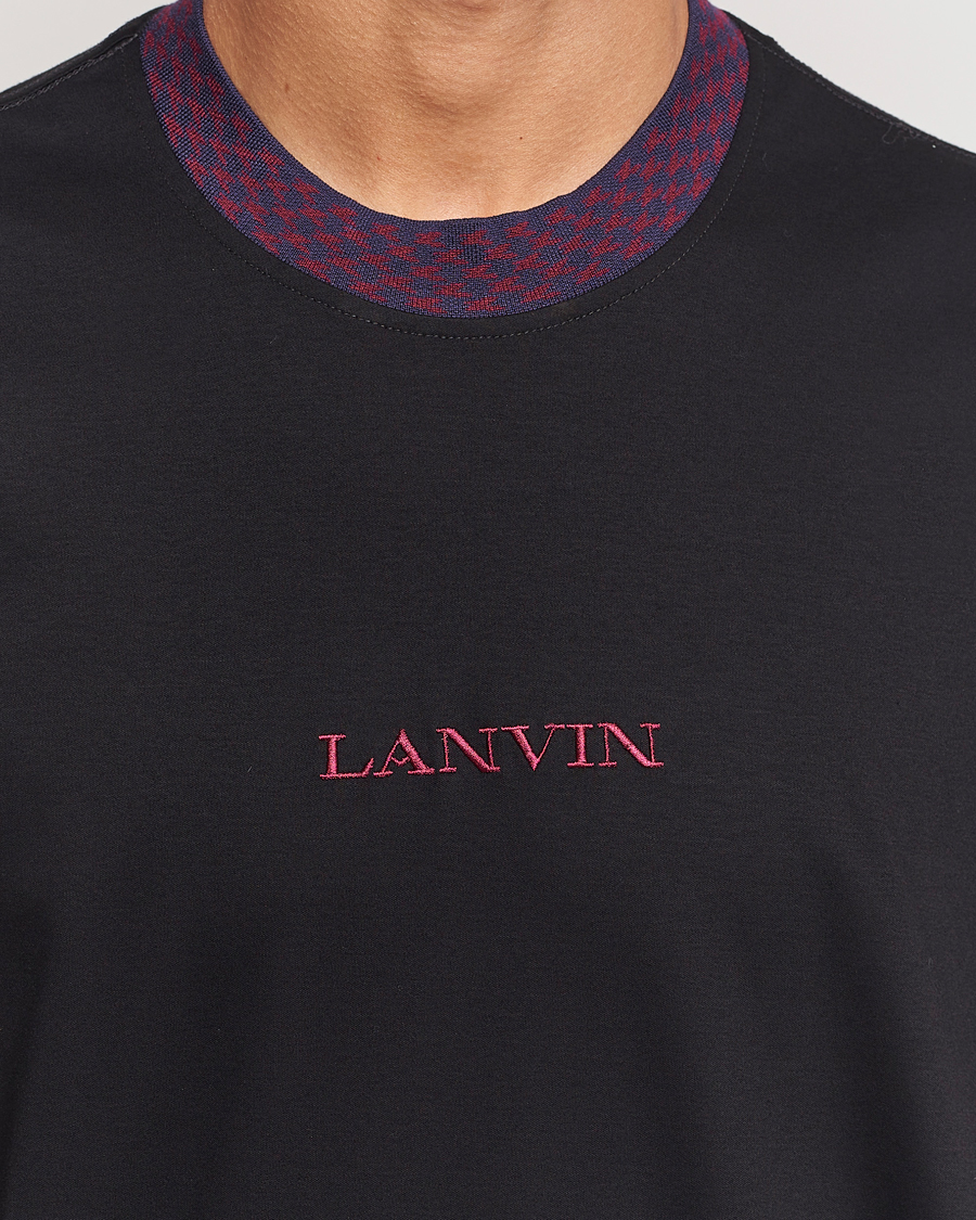 Homme | T-shirts | Lanvin | Curb Detail Logo T-Shirt Black