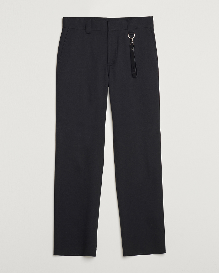 Homme | Pantalons | Lanvin | Casual Straight Wool Trousers Black