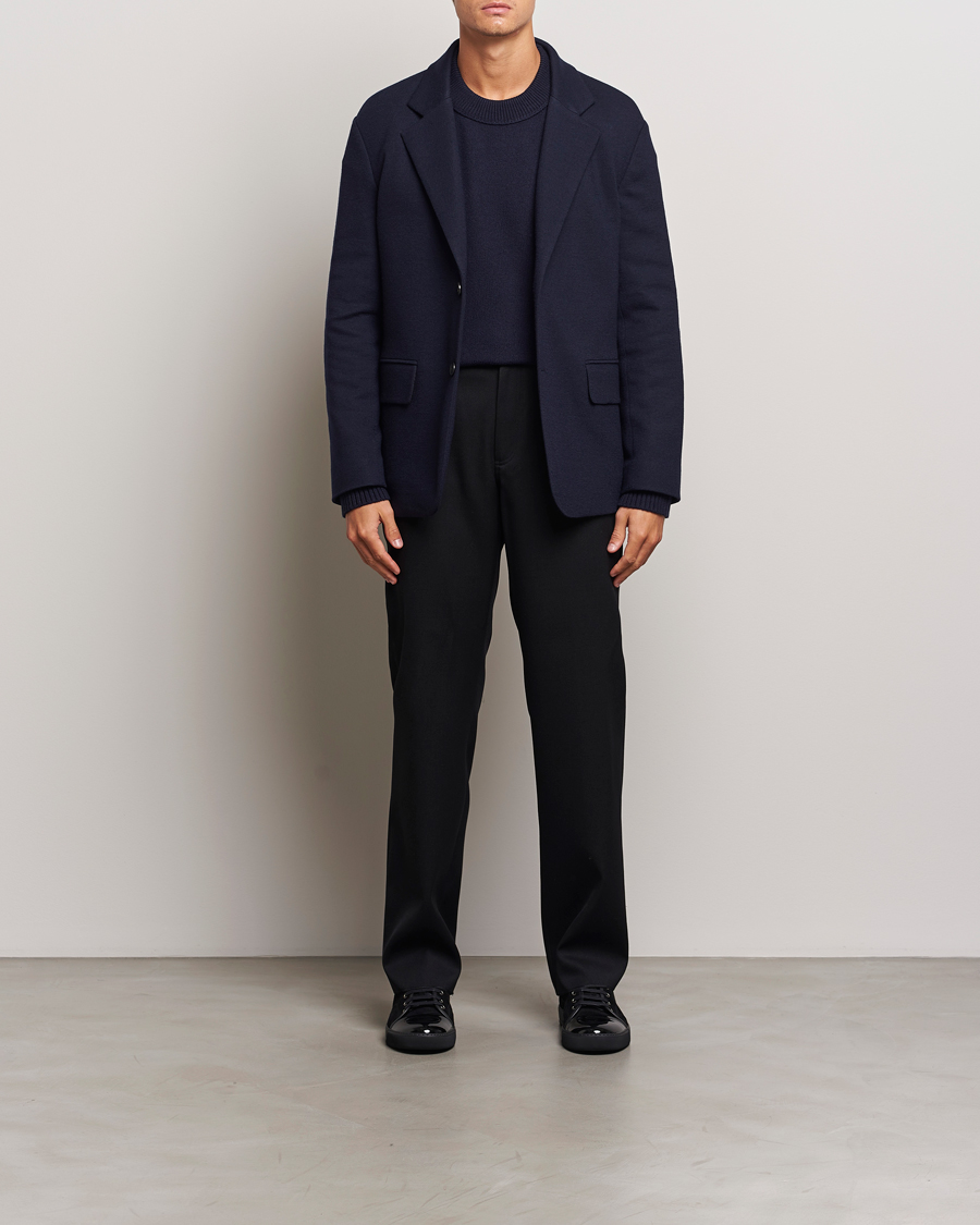 Homme | Pantalons | Lanvin | Casual Straight Wool Trousers Black