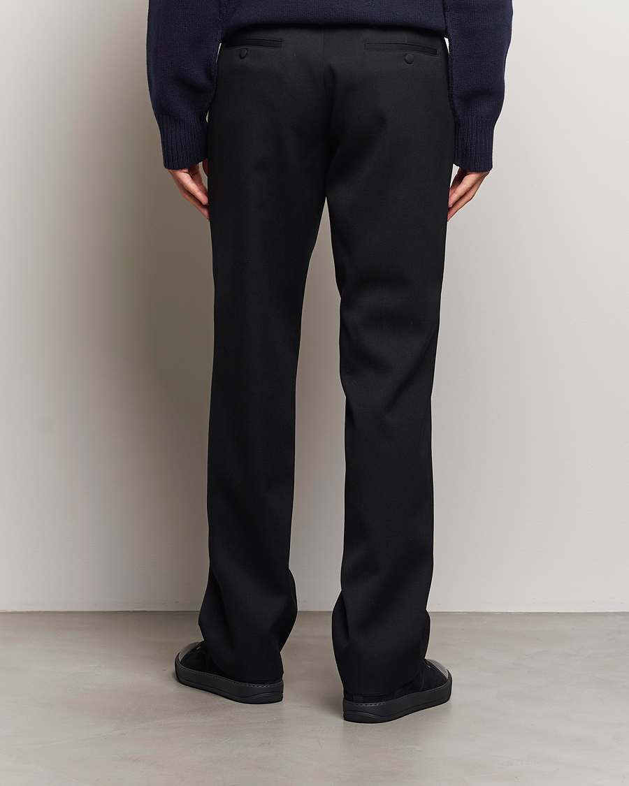 Homme | Pantalons | Lanvin | Casual Straight Wool Trousers Black