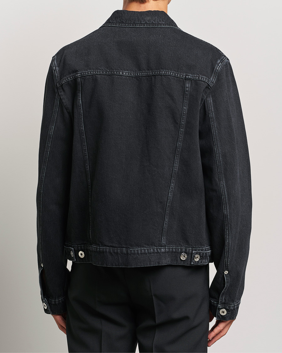 Homme | Manteaux Et Vestes | Lanvin | Leather Pocket Denim Jacket Black